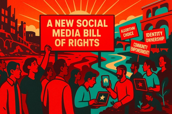 Graphic representation of the proposed Social Media Bill of Rights