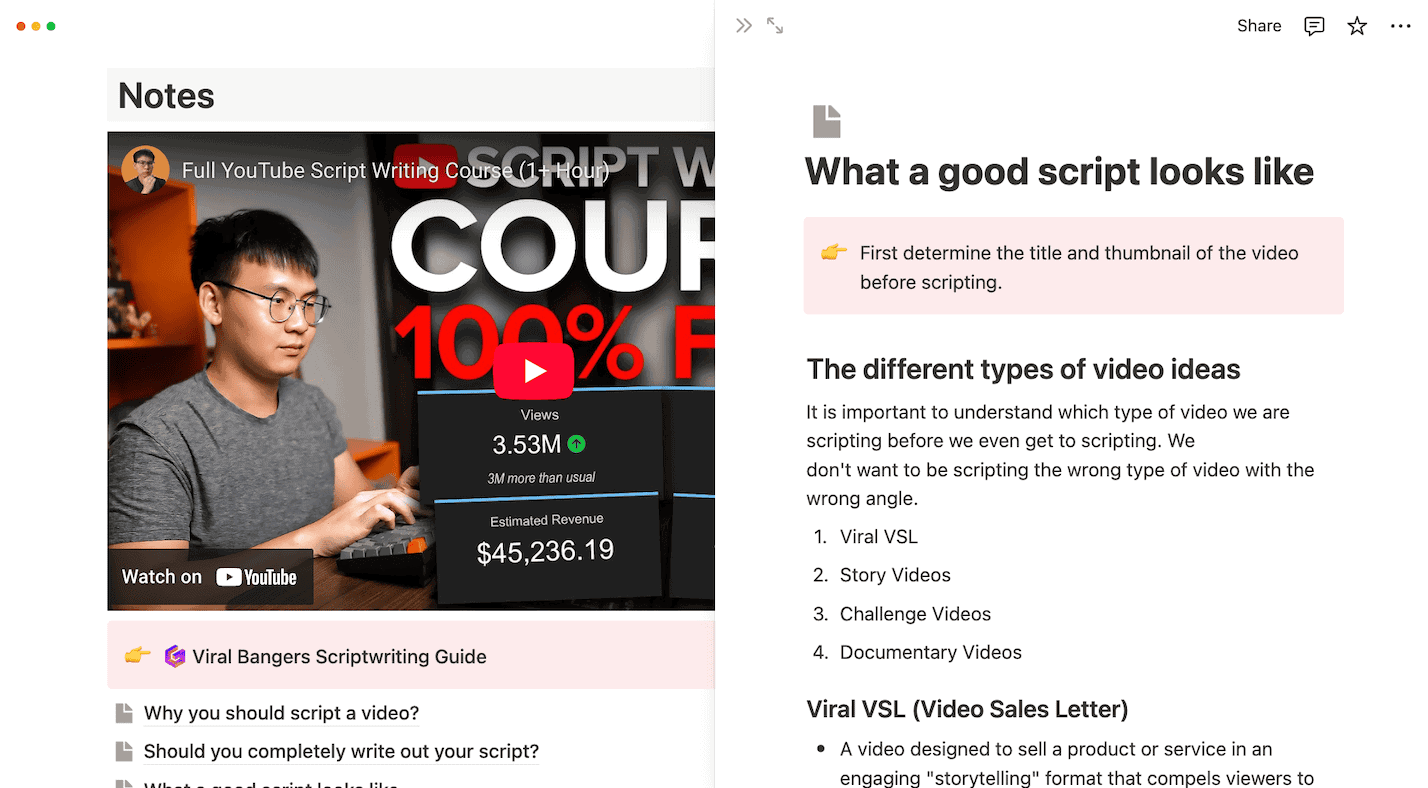 Organizing Notes in Notion for Optimal Content Creation