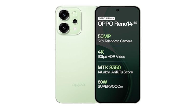 Introducing the Stunning Mint Green OPPO Reno14 5G: A Fresh Look in Smartphone Innovation