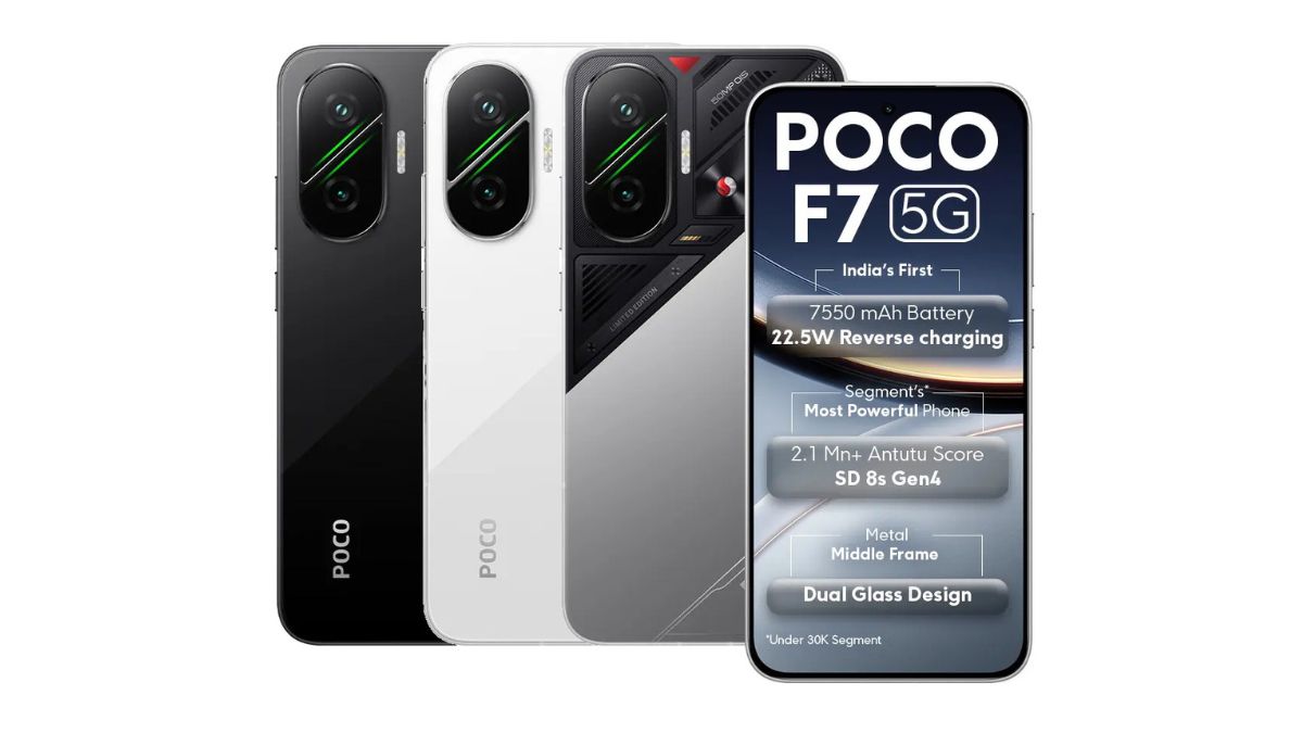 POCO F7 with 6.83-inch AMOLED display, Snapdragon 8s Gen 4, and 7550mAh Battery Launched