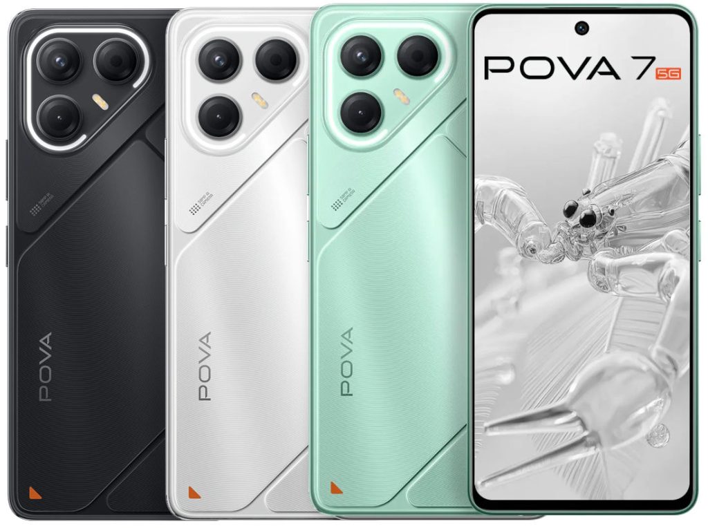 Innovative TECNO POVA 7 5G Smartphone with Stunning Display