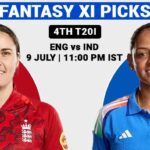 4th T20I: Fantasy XI Pics for England Women vs India Women