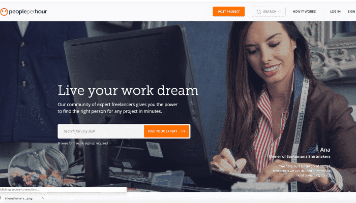 Entry-level writing jobs on People Per Hour