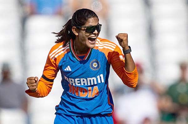 Radha Yadav Celebrates Her 100th T20I Wicket Achievement