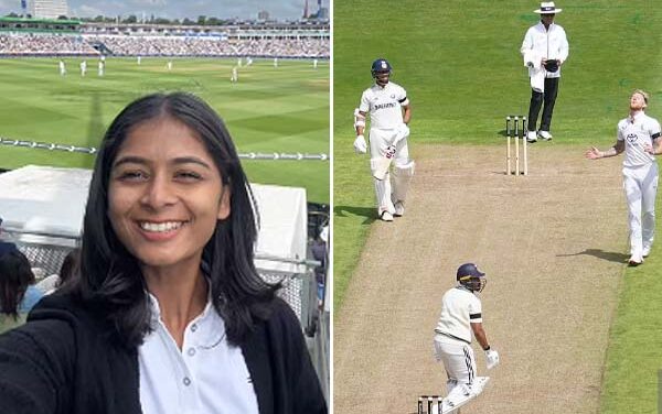 Shreyanka Patil in Attendance During India vs England Men’s Test at Edgbaston