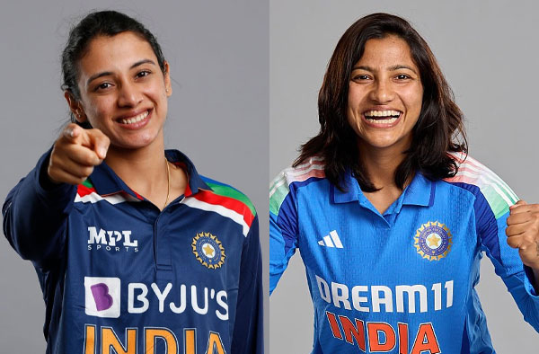 Smriti Mandhana and Sneh Rana showcase their cricket skills