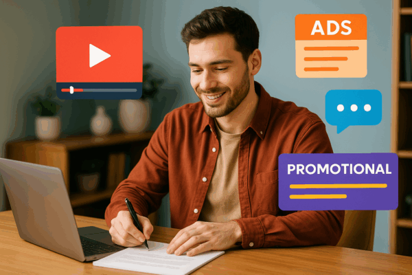 Creative Copywriter Crafting Engaging Content