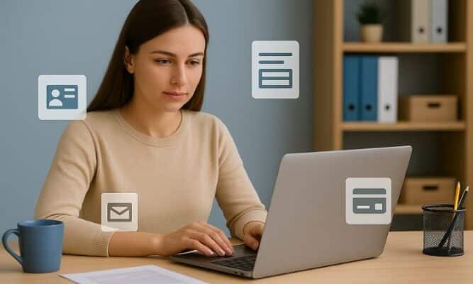 Image Support Typist accurately entering data from scanned documents