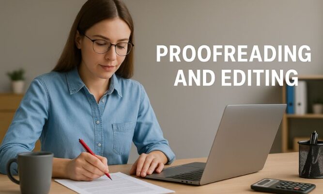 Proofreading and Editing ensuring content accuracy